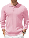 Coofandy Men's Casual Knit Polo Sweater for Effortless Style