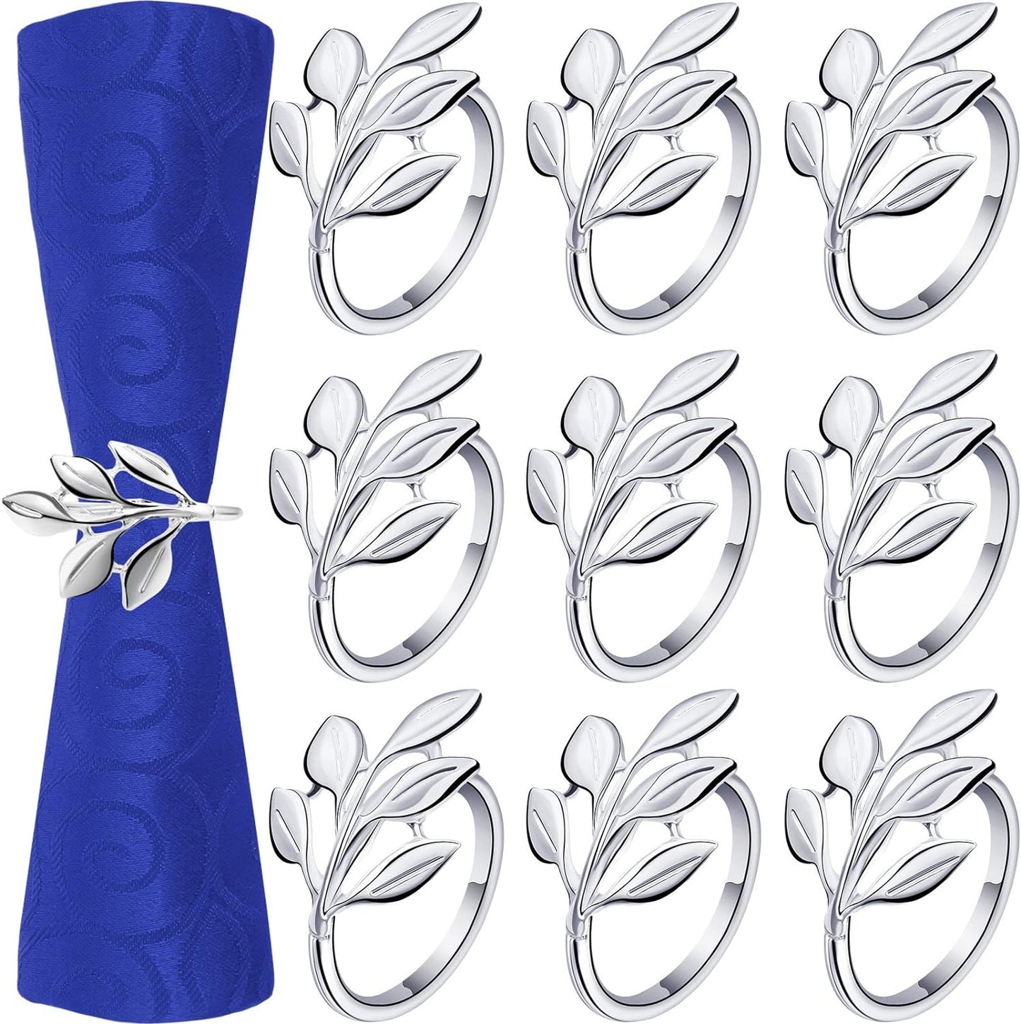 Leaf Napkin Rings Set of 100 for Elegant Table Settings