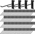 Polmart 8in Heavy Duty Black Gridwall Panel Hooks Pack of 96 - Durable