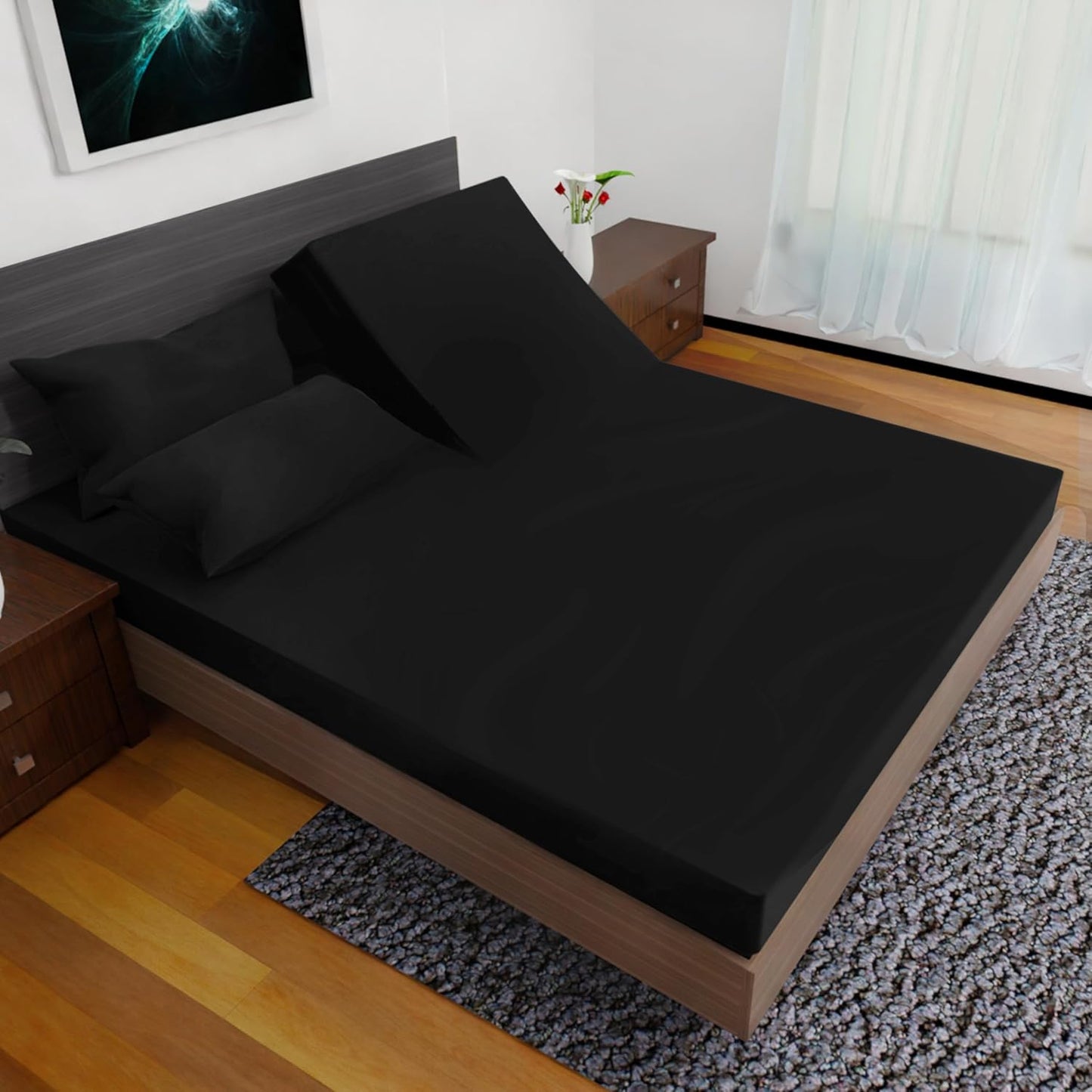 Top Split Flex Head King Size Sheet Set - Ultra-Soft Comfort