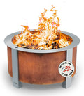 Breeo Smokeless Fire Pit X Series 24 - 27.5 in Corten Steel