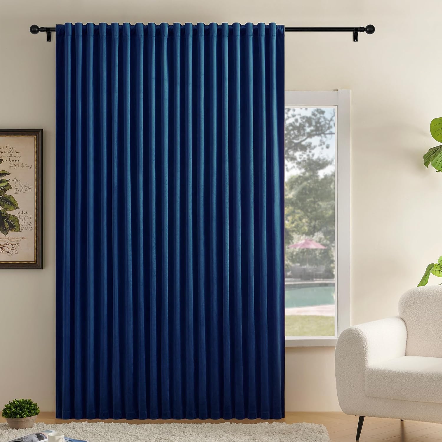Luxury Blackout Velvet Curtains 104x96
