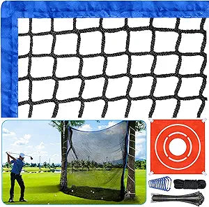 SAPLIZE Golf Netting with Target Cloth for Heavy Duty Practice