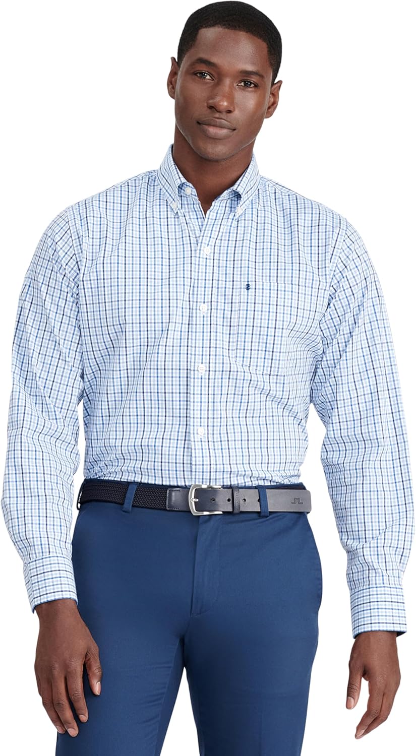 IZOD Men's Performance Comfort Long Sleeve Plaid Shirt Review