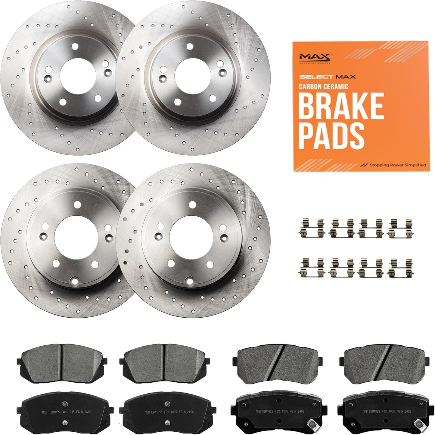 Max Advanced Brakes StyleMAX Brake Kit for Hyundai Sonata & Kia Optima