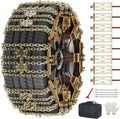 LILYPELLE Upgraded Snow Chains 8 Pack - Emergency Tire Traction