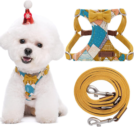 Puppytie No Pull Small Dog Harness with Multifunction Leash