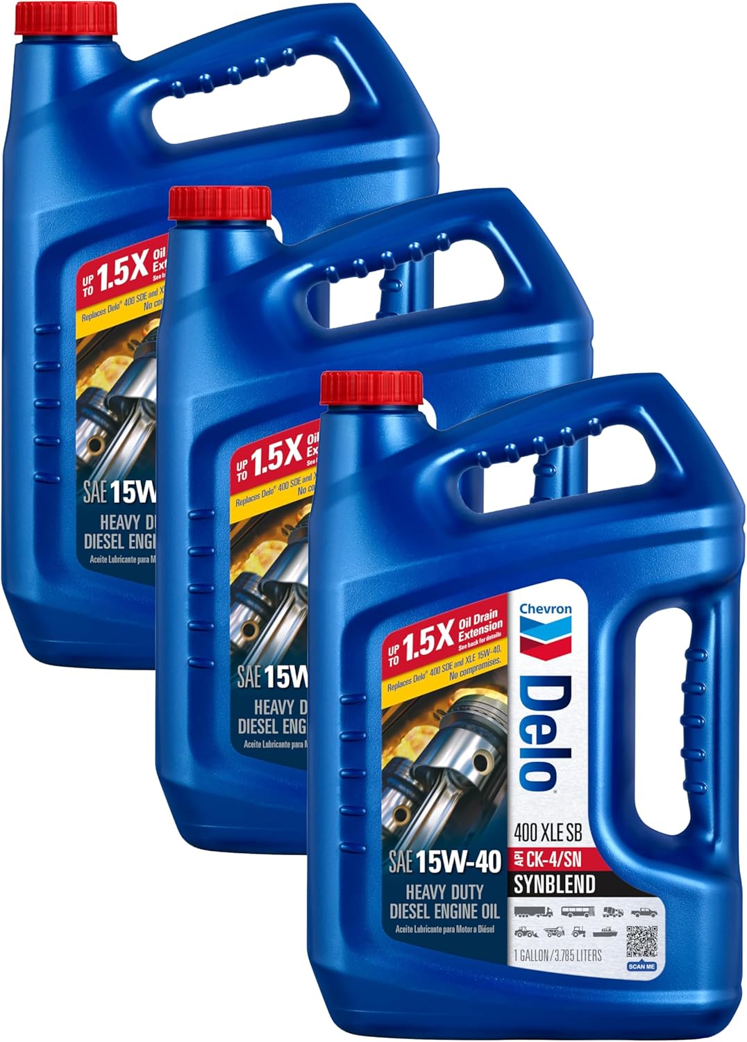 Chevron Delo 400 XLE 15W40 Synthetic Blend Oil for Diesel Engines