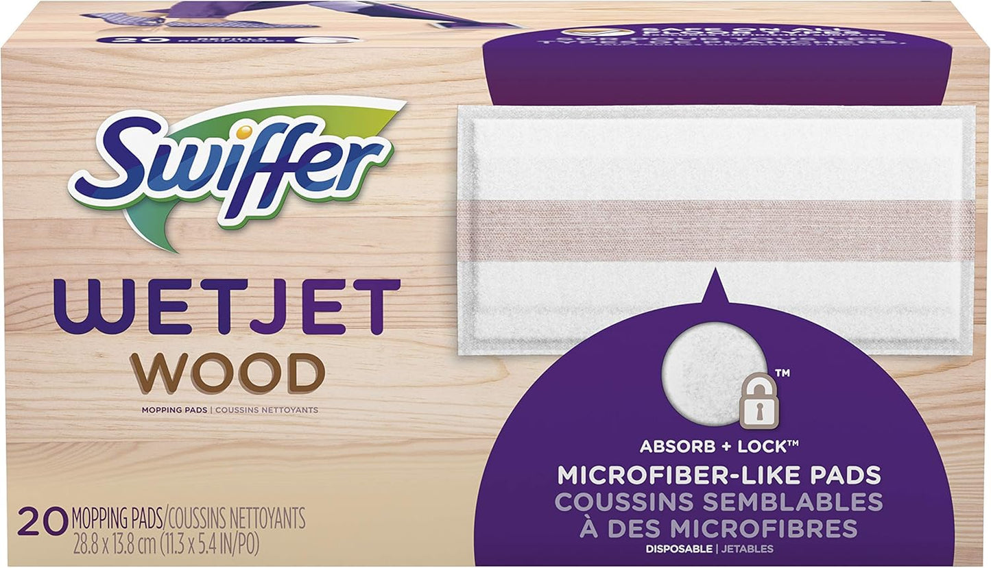 Effortless Floor Cleaning with Swiffer WetJet - 20 Refill Pads
