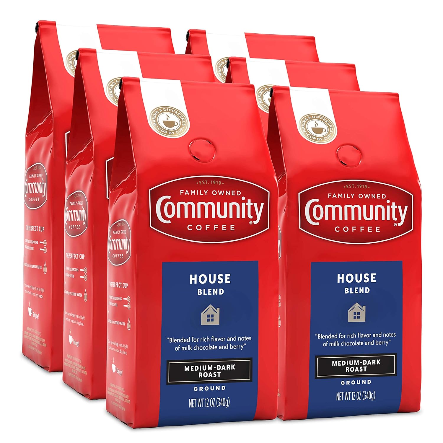 Community Coffee House Blend Ground Coffee, 72 Ounces of Flavor