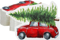 Vintage Red Truck Christmas Napkins - 100 Pcs