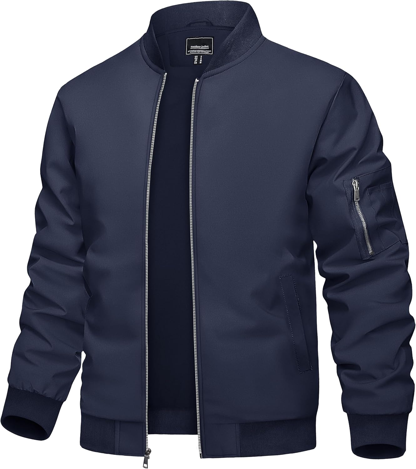 TACVASEN Men's Lightweight Bomber Jacket for Spring and Fall