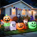 Halloween Inflatables Outdoor Decoration 8.5ft Pumpkin Scene - Instant