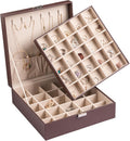 Frebeauty Earring Organizer Classic Jewelry Box 50 Slots - Elegant