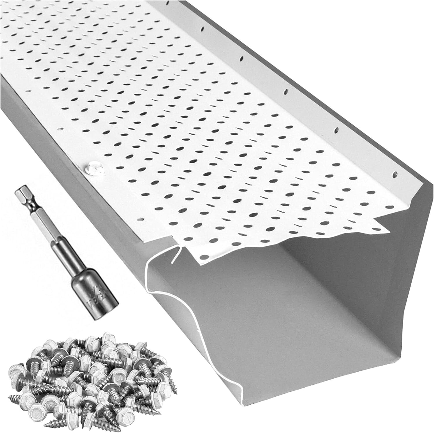 LeafTek Gutter Guards for Leaves - Heavy-Duty Aluminum System