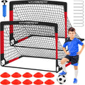 Kids Soccer Goals for Backyard Set - Portable Pop-Up 4x3 ft Goals