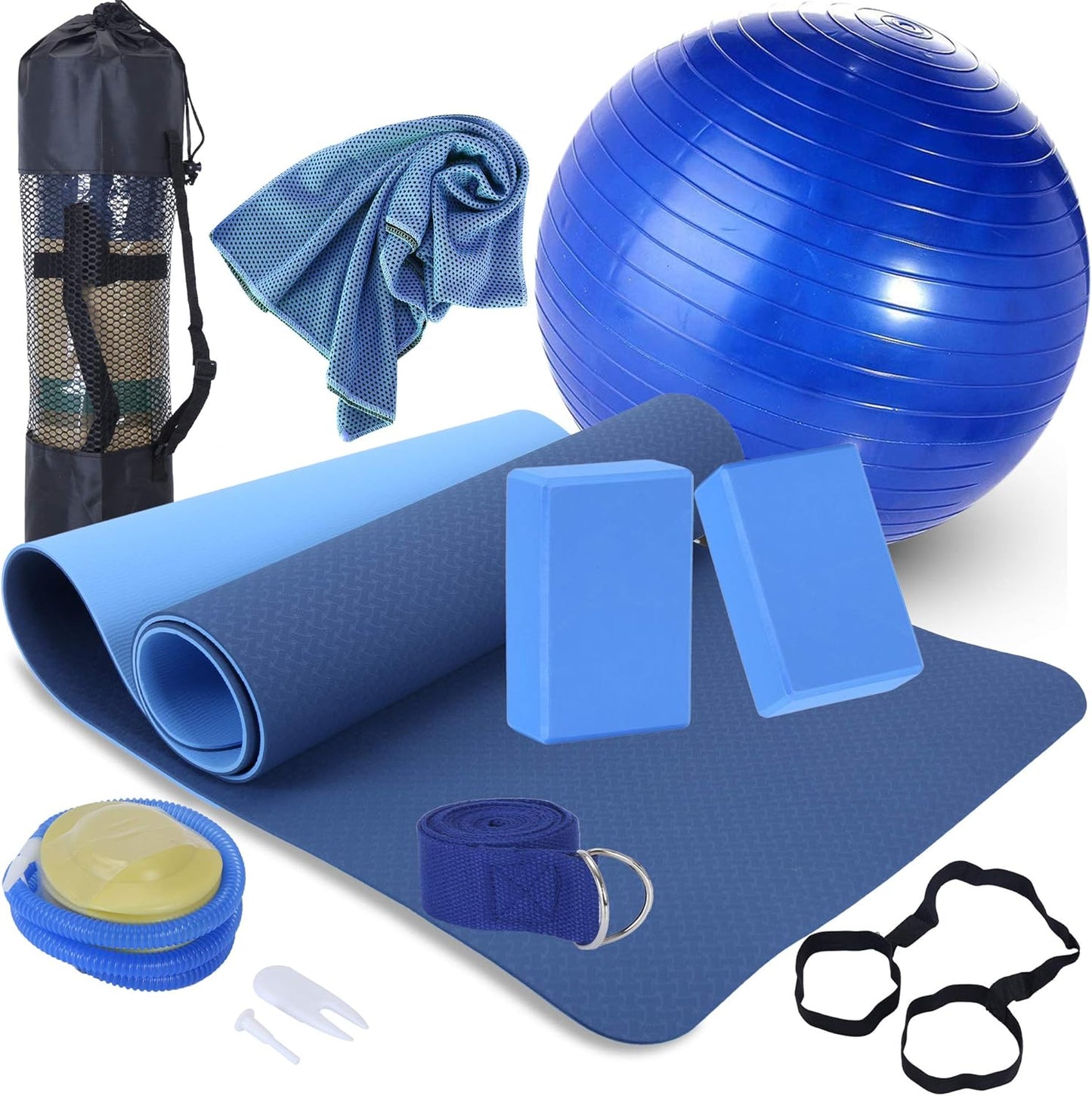 Yoga Starter Kit for Women - 11-Piece Bliss
