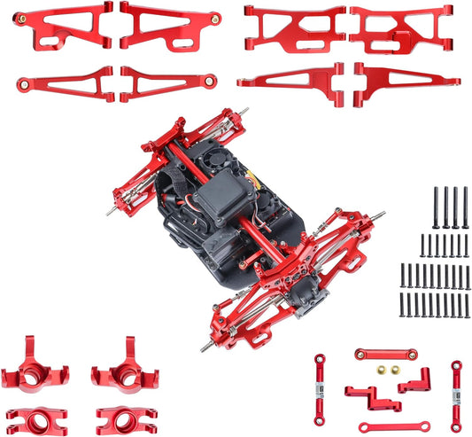 Enhance RC Car Performance with 18pcs Metal Upgrade Parts!