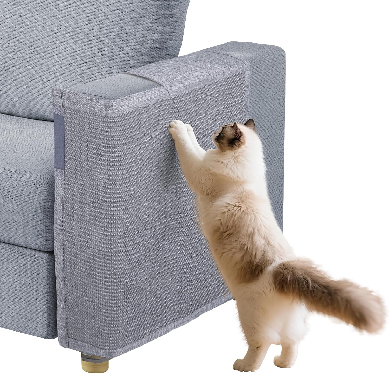 Cat Scratch Couch Protector with Natural Sisal for Furniture