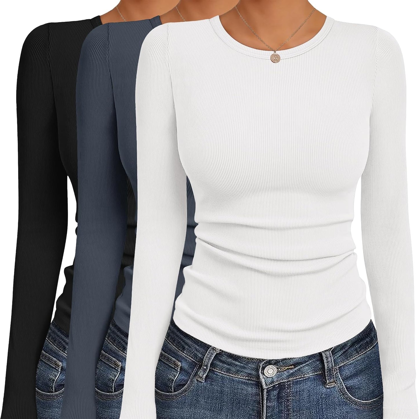Ekouaer Women's Long Sleeve Shirts for Stylish Comfort