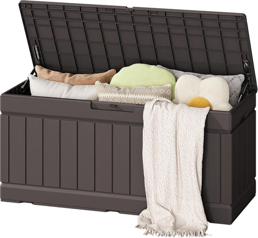 Flamaker Outdoor Storage Box 80 Gallon Waterproof Deck Box