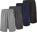 Men's Dry-Fit Sweat Resistant Active Athletic Shorts 4 Pack