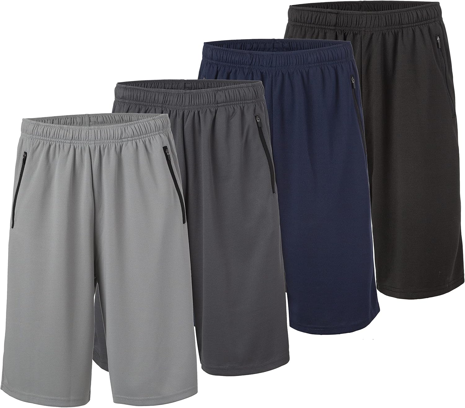 Men's Dry-Fit Sweat Resistant Athletic Performance Shorts