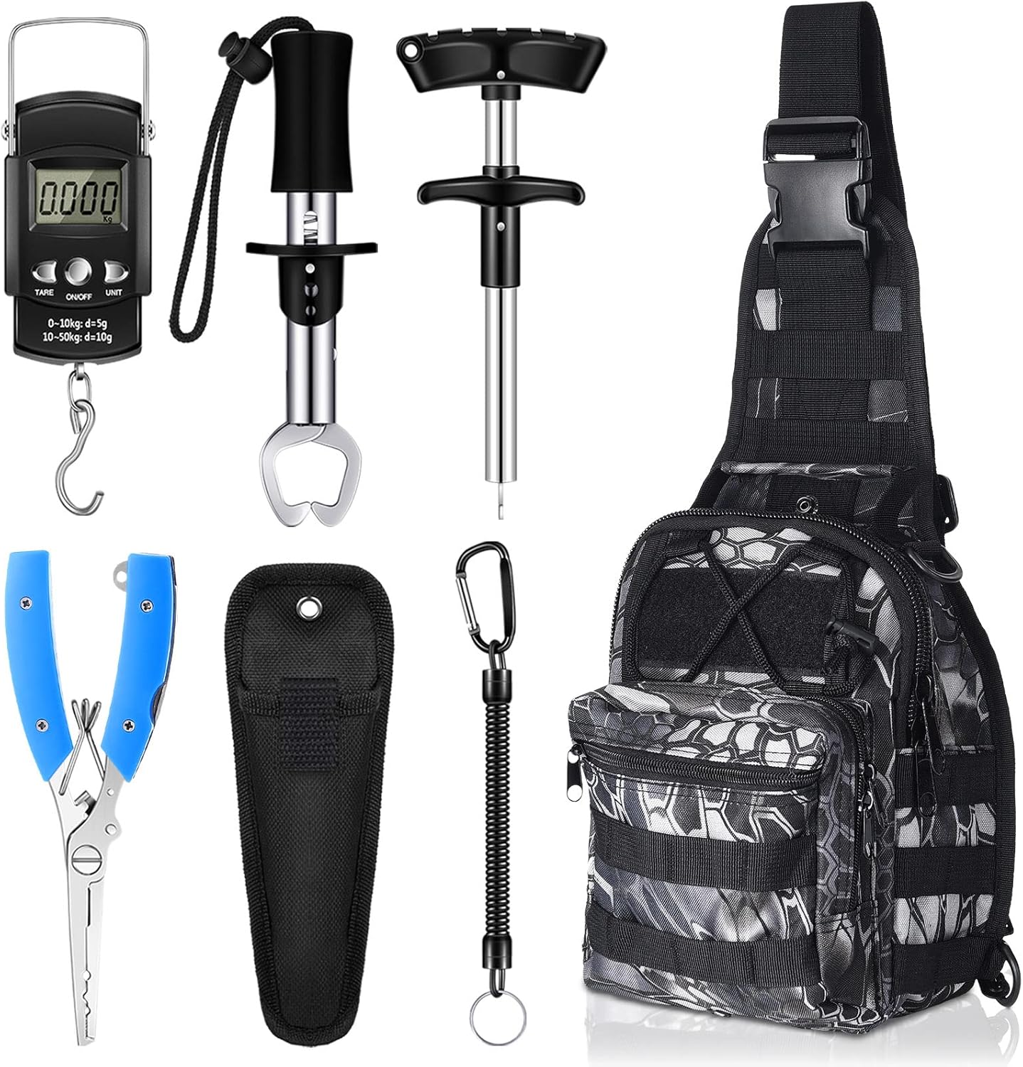 Hungdao 7-Pc Fishing Kit: Complete Gear for Anglers