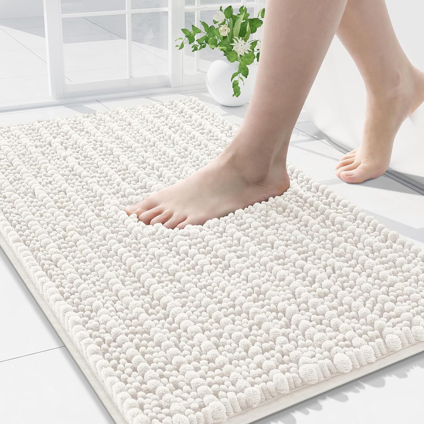 Arotive Luxury Chenille Bathroom Rug Mat for Ultimate Comfort