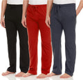 Mens Lounge Pants with Pockets Pack of 3 - Soft Comfortable Sleepwear