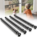 Sliding Door Security Bar Adjustable 17-50 in - 4 Pack