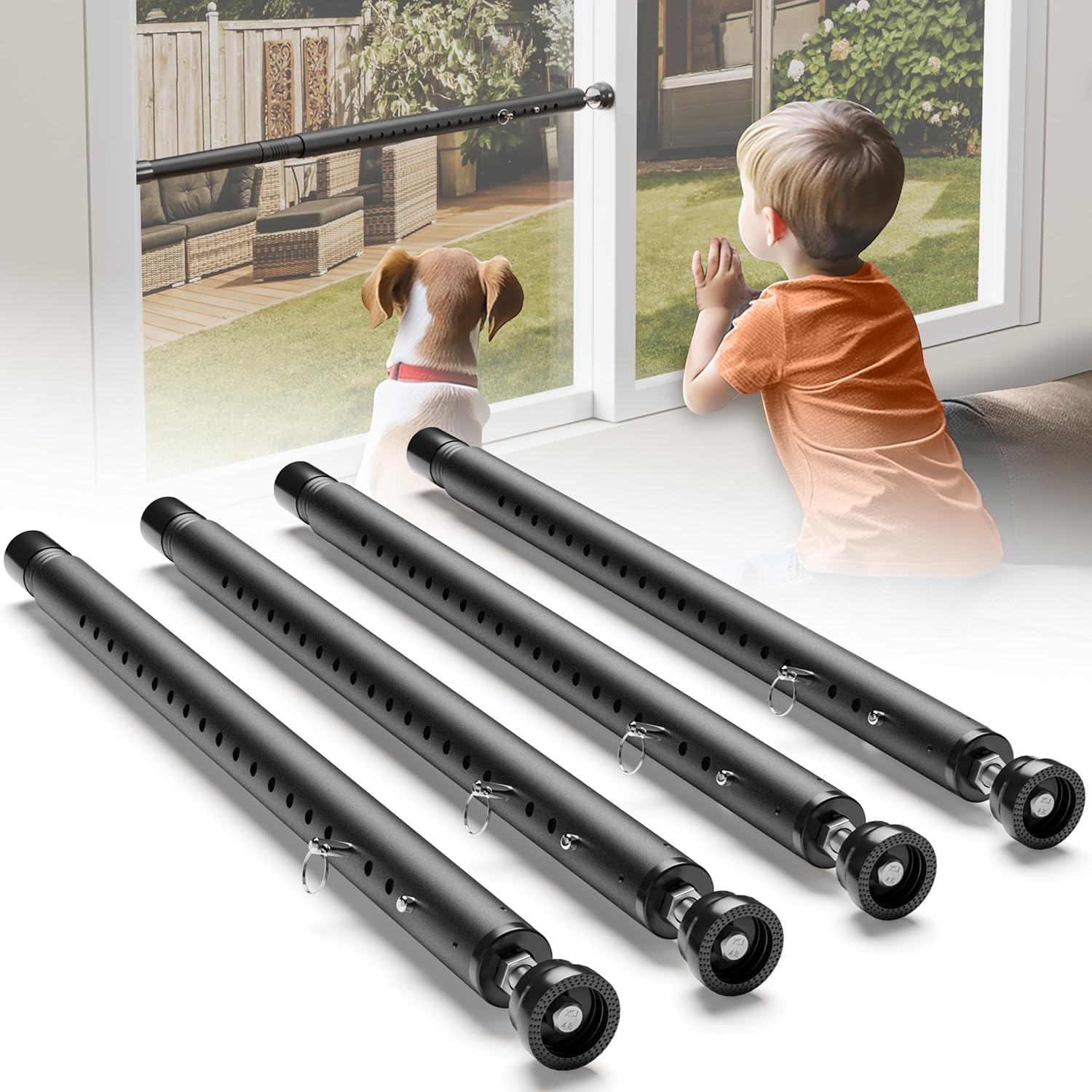 Adjustable Sliding Door Security Bar for Enhanced Safety