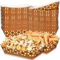 Mexican Snack Trays 100 Pack - Disposable Terracotta Nacho Trays