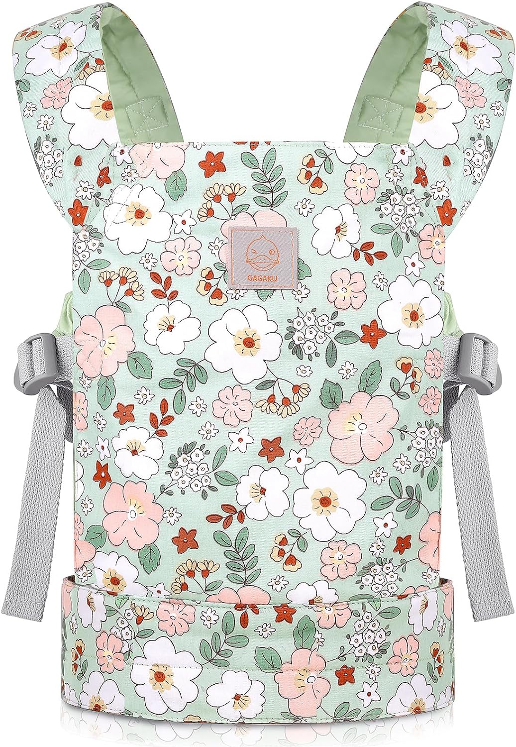 Adjustable Kids Doll Carrier - Green Camellia Wisle