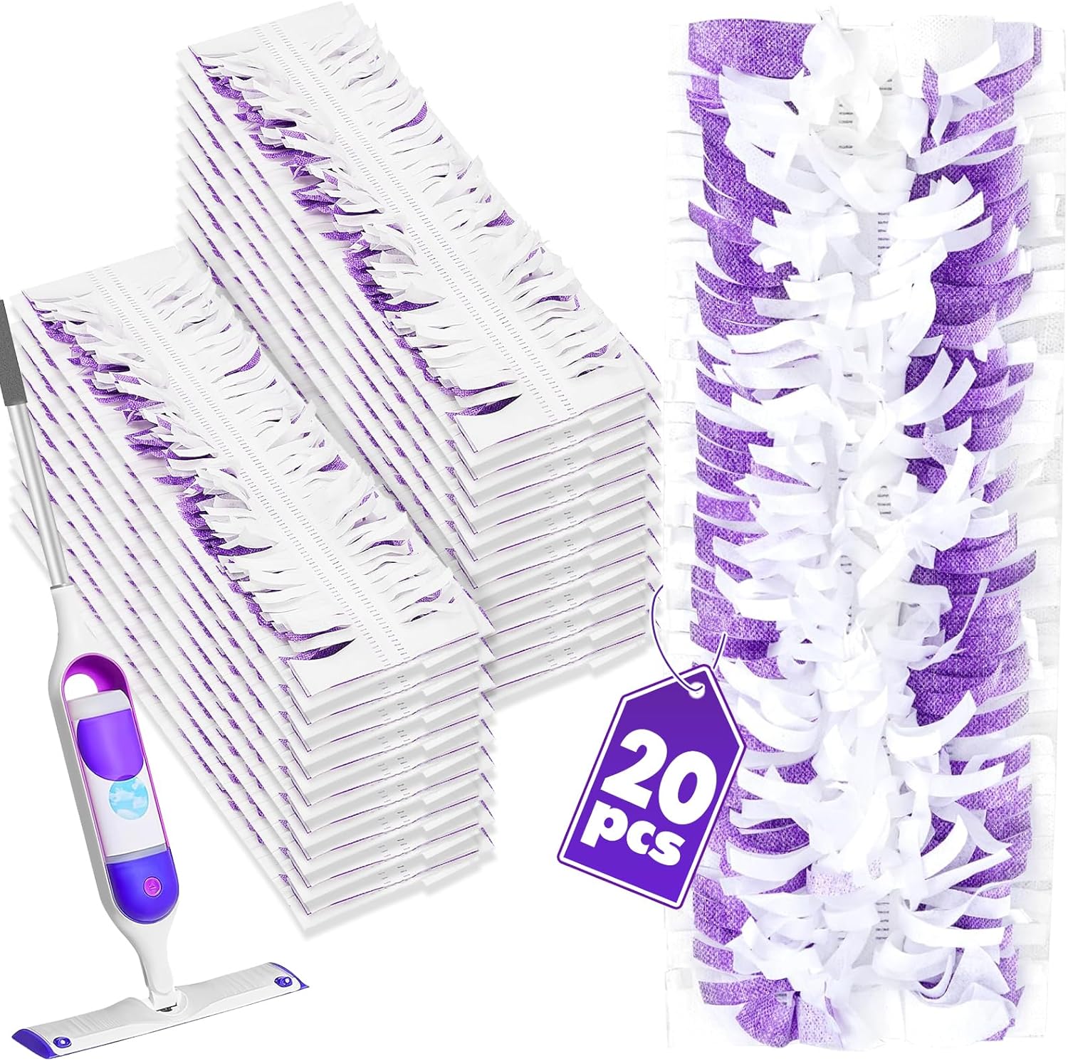 Aicipow 20 Count Swiffer Power Mop Pads - Ultimate Clean!