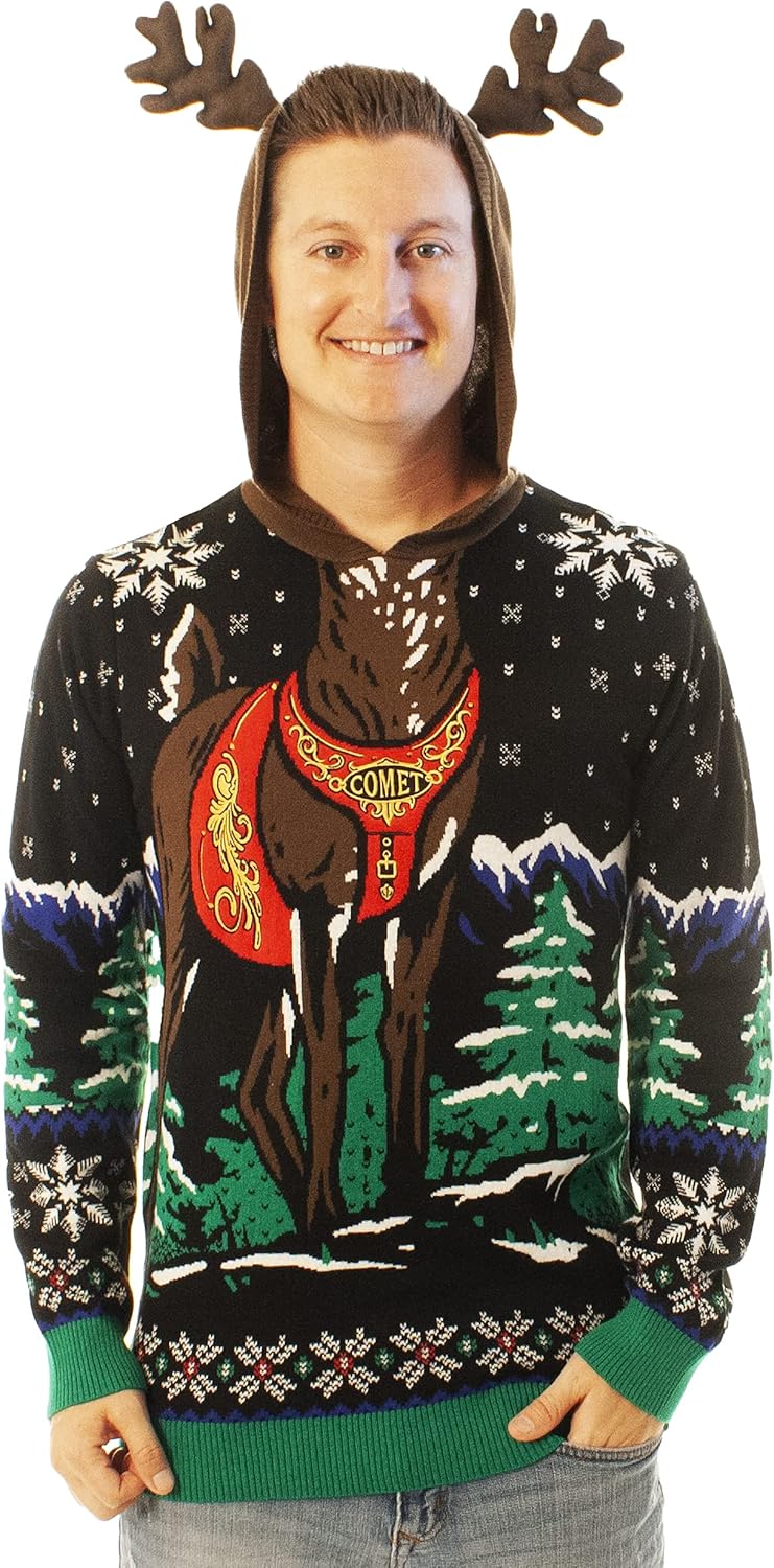 Ugly Christmas Sweater for Men and Women - Funny Santa Design