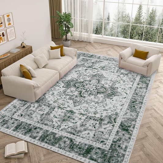5x7 Area Rugs, Washable Non-Slip Soft Indoor Carpet for Home