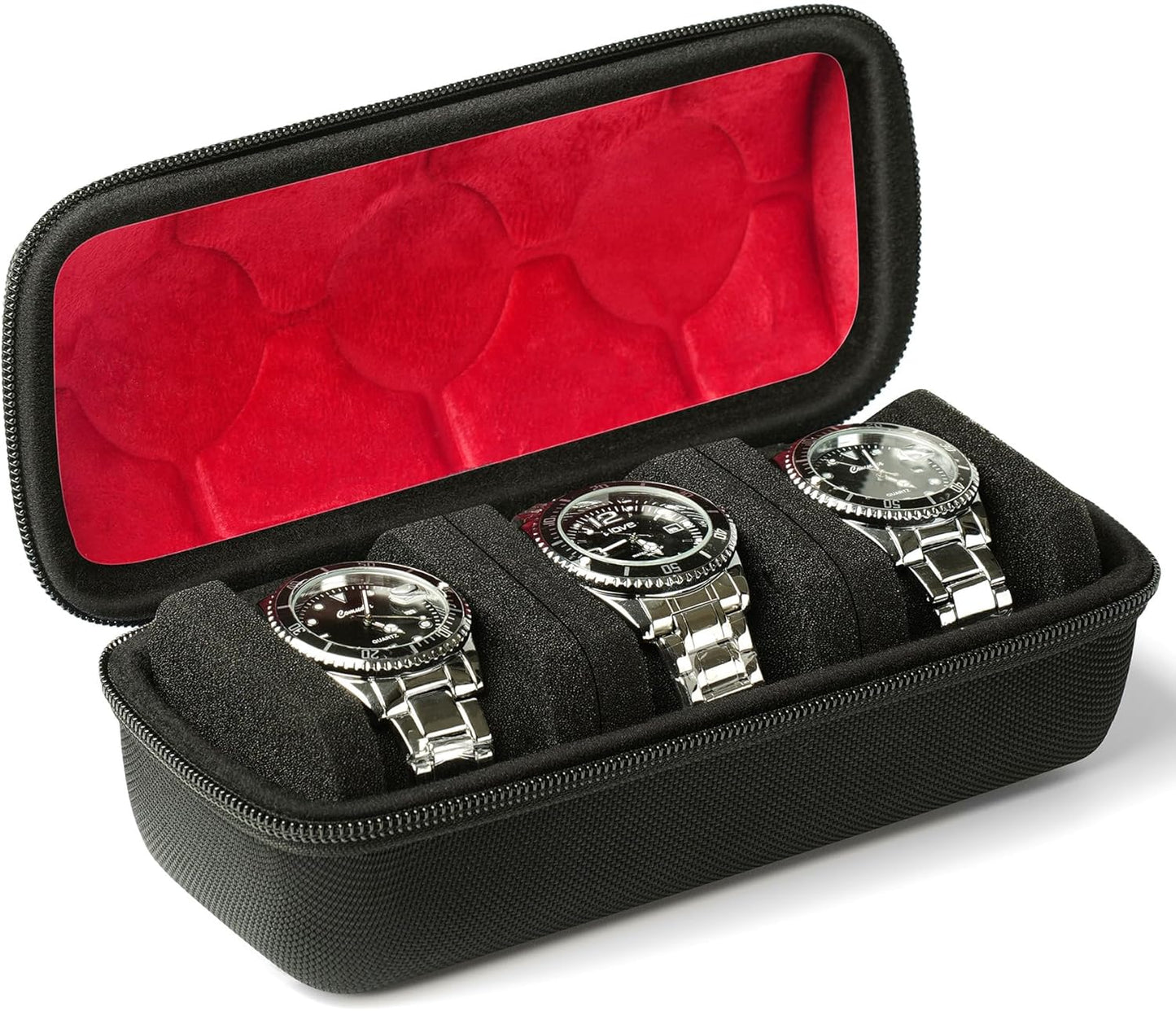 AMZSAFE 3-Slot Watch Travel Organizer