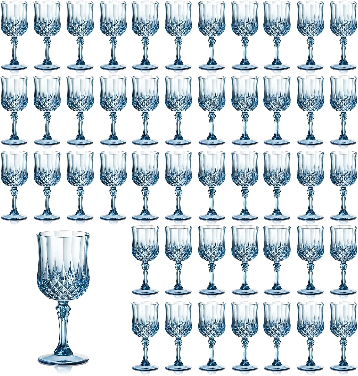 Vintage 7oz Plastic Wine Glasses for Stylish Celebrations