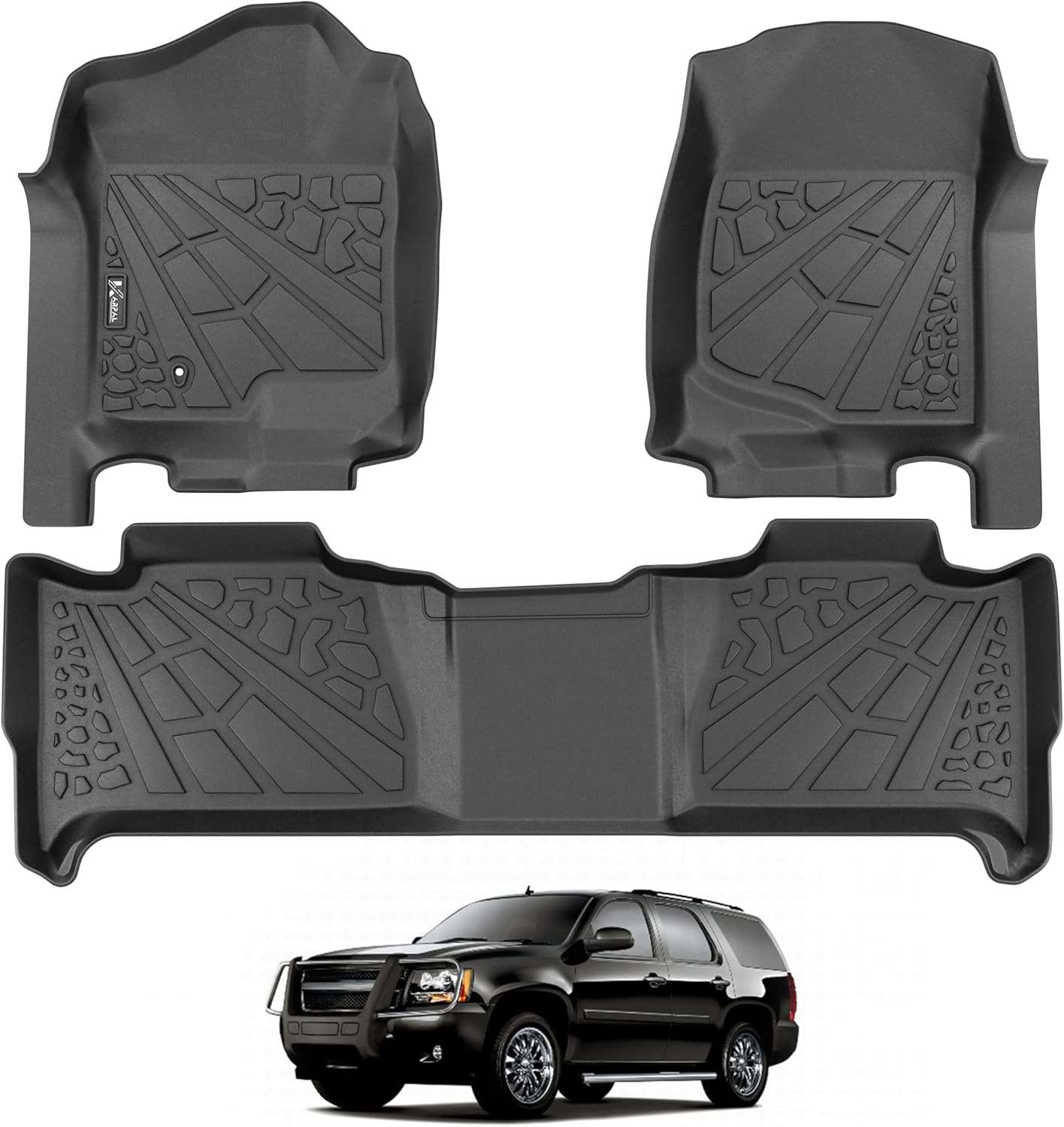 KARPAL Custom Fit Floor Mats for 2007-2014 Chevy Tahoe Models