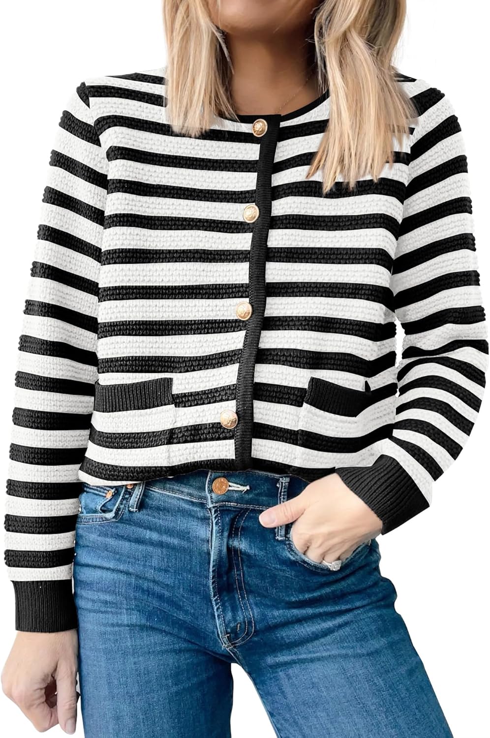 Stylish ANRABESS Womens Cardigan Sweater for Fall Outfits