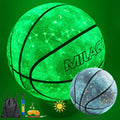 Glow in The Dark Basketball - Luminous Leather Night Ball for Training