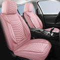 Car Seat Covers Front Pair Breathable Waterproof Faux Leather