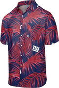 foco Men's NFL Floral Tropical Button-Up Shirt - Team Pride in Tropics