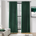 Emerald Green Blackout Thermal Curtains - Triple Weave Light Block