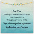 Wave Bracelet for Women - Mom Gift Bracelet with Message Card