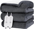 HYLEORY Electric Heated Queen Blanket for Cozy Warmth and Comfort