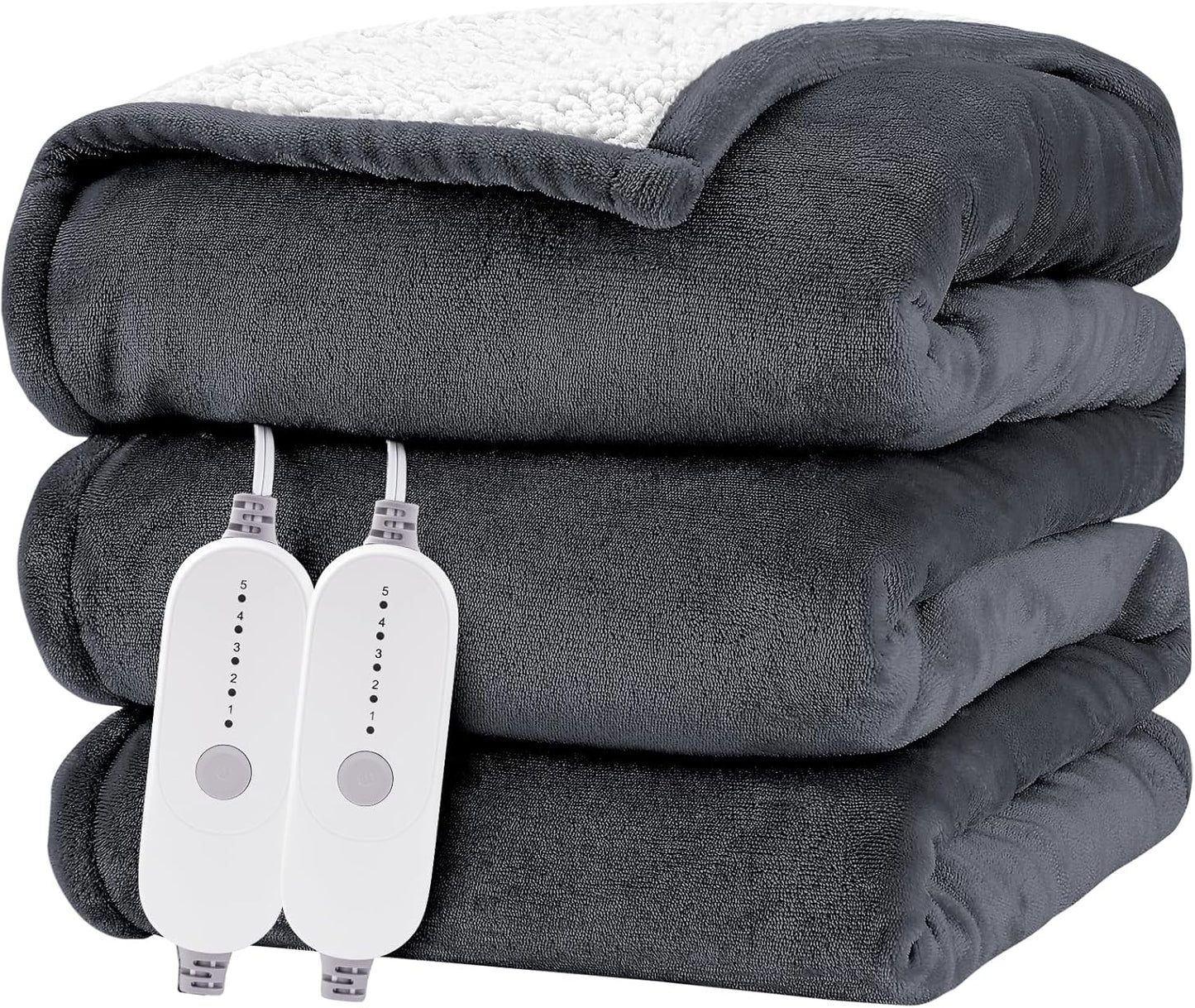 HYLEORY Heated Electric Blanket Queen for Ultimate Comfort