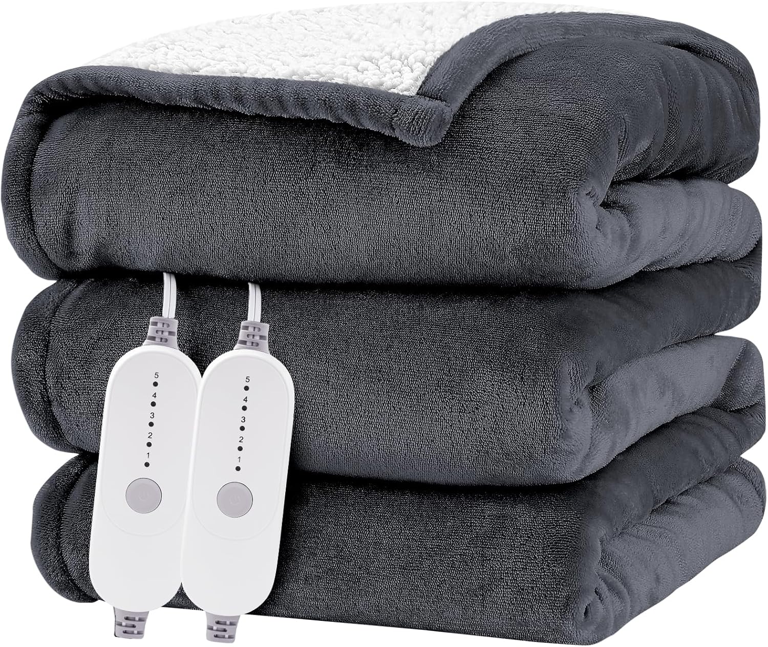 HYLEORY Heated Electric Blanket Queen for Ultimate Comfort