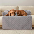 Calming Dog Couch Bed for Large Dogs - Durable Fluffy Fuzzy Mat